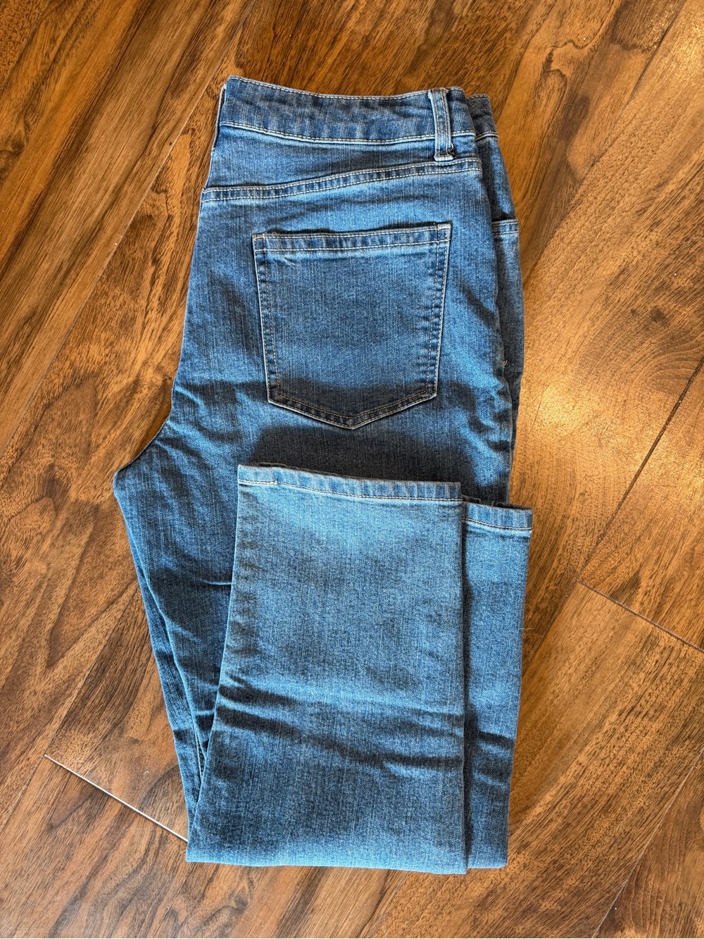 No Boundaries Women's Straight Leg Jeans - Blue
